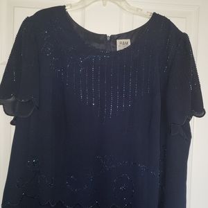 Rich Navy dress for any special occasion.